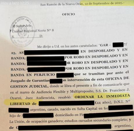 Imagen de: #ORAN | Logramos la Inmediata Libertad